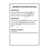 Spanglish Carne Asada Seasoning - Spice/Peppers