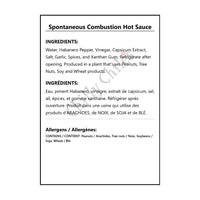 Spontaneous Combustion Hot Sauce - Hot Sauce