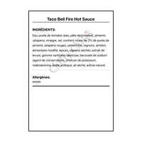 Taco Bell Fire Hot Sauce - Hot Sauce