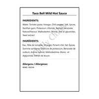 Taco Bell Mild Hot Sauce - Hot Sauce