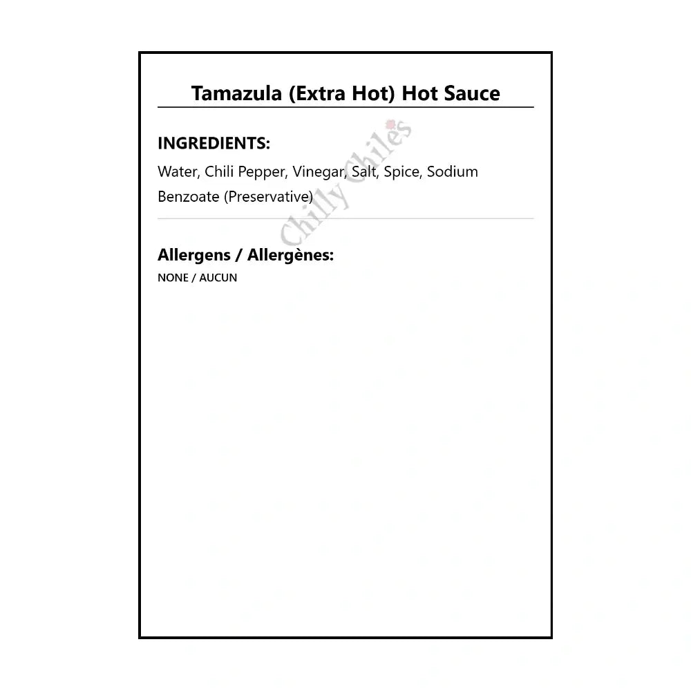 Tamazula (Extra Hot) Hot Sauce - Hot Sauce