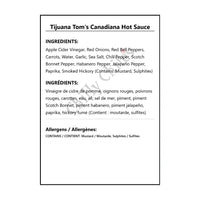 Tijuana Tom’s Canadiana Hot Sauce - Hot Sauce