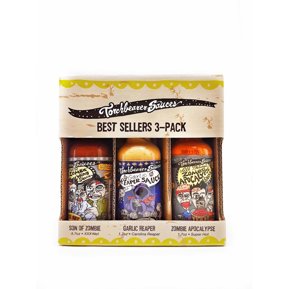 Torchbearer Sauces Best Sellers 3 Pack Hot Sauce - Gift Set