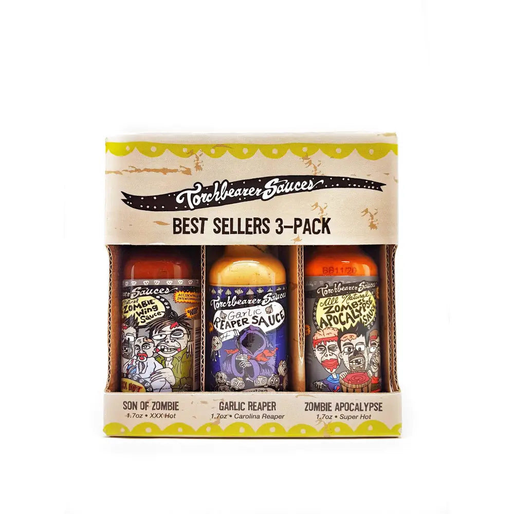 Torchbearer Sauces Best Sellers 3 Pack Hot Sauce - Gift Set