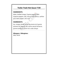 Trailer Trash Hot Sauce Y’All - Hot Sauce