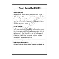 Umami Bomb Hot Chili Oil - Condiments