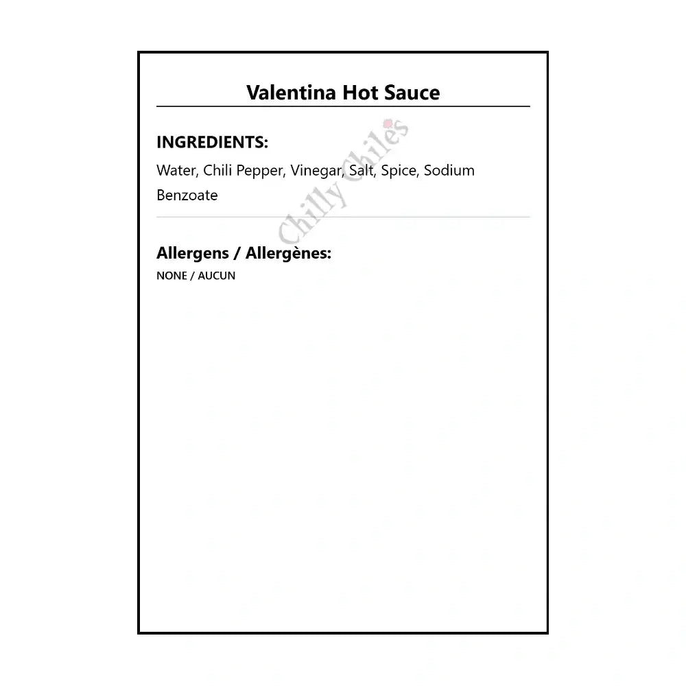 Valentina Hot Sauce - Hot Sauce