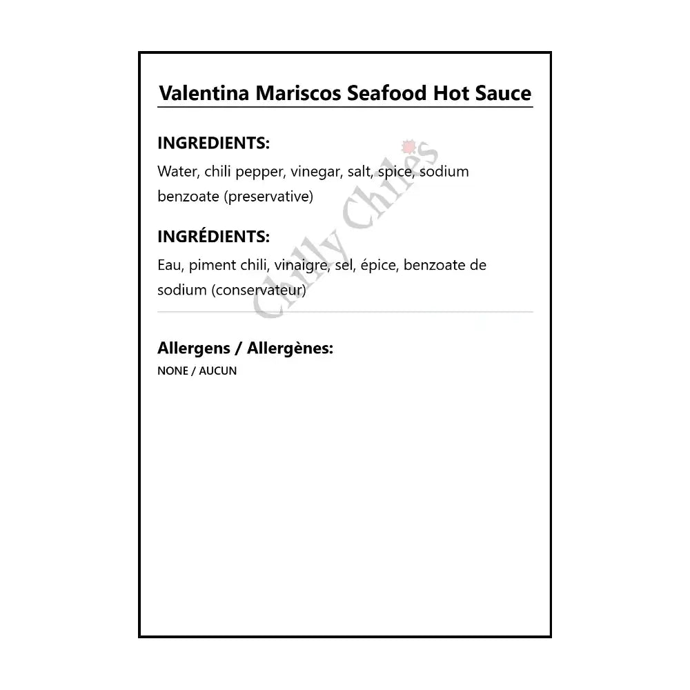 Valentina Mariscos Seafood Hot Sauce - Hot Sauce