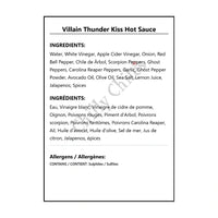 Villain Thunder Kiss Hot Sauce - Hot Sauce
