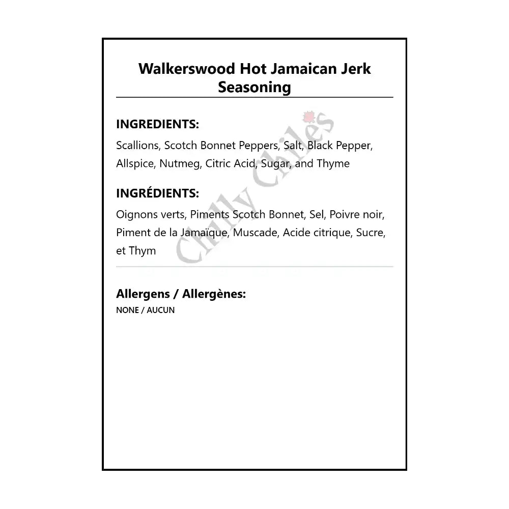 Walkerswood Hot Jamaican Jerk Seasoning - Jerk
