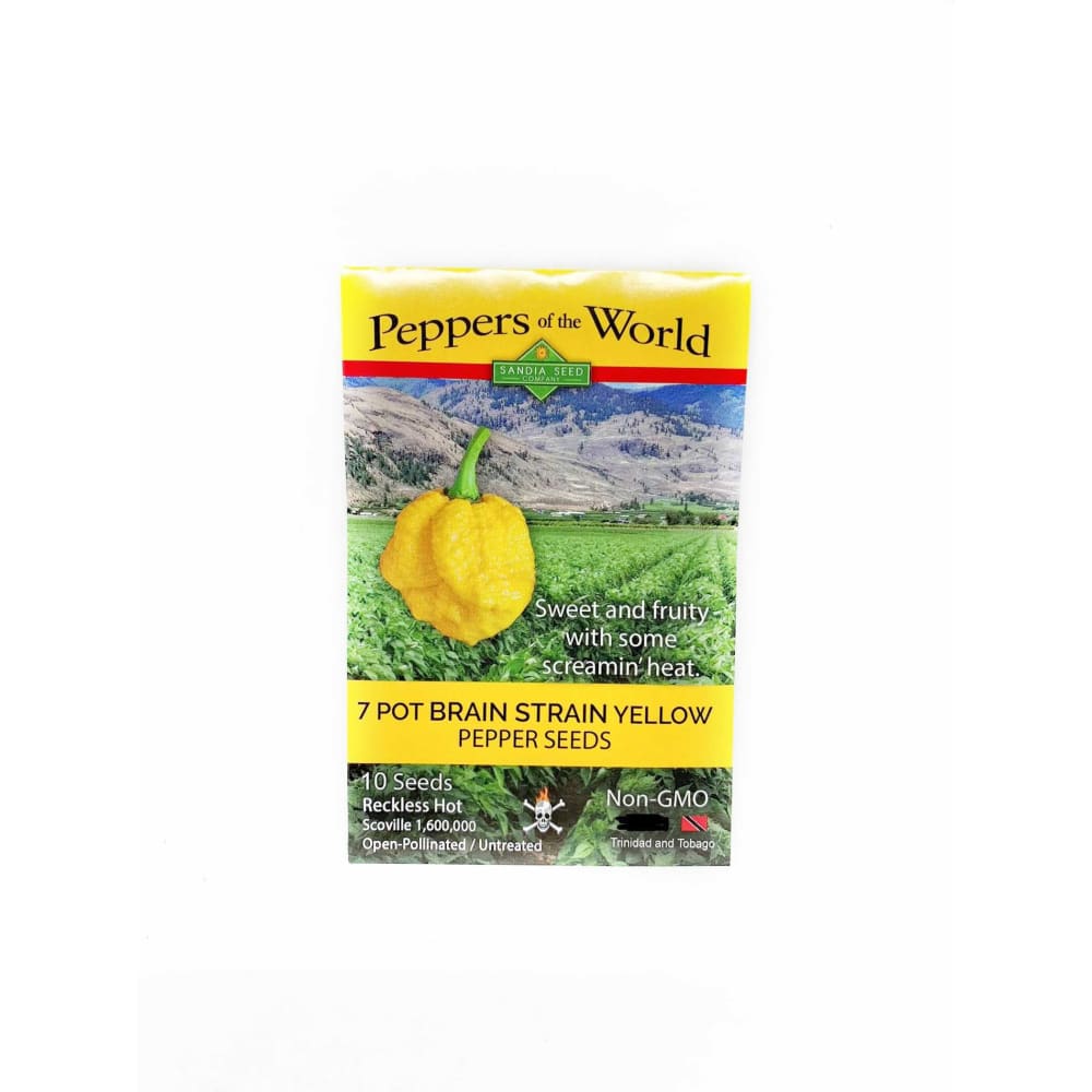 Yellow Brain Strain/Yellow 7 Pot Pepper Seeds - Seeds