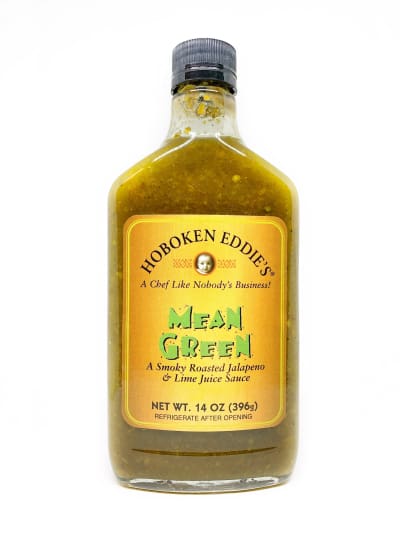 Hoboken Eddie’s Mean Green Sauce - Hot Sauce - chillychiles.com