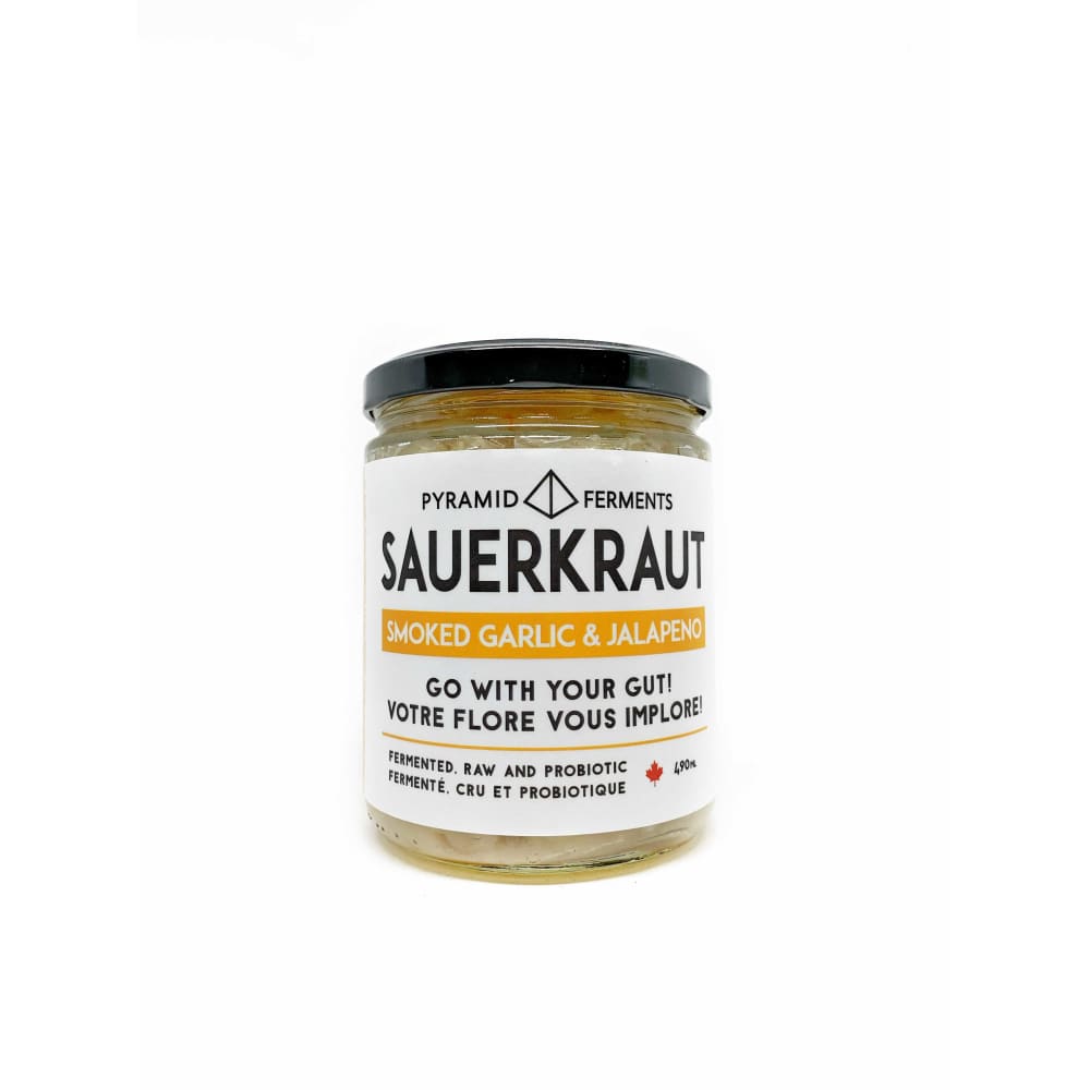 Smoked Garlic & Jalapeno Sauerkraut - Pickled Items